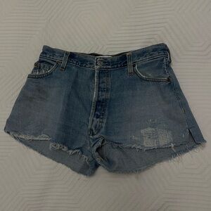 Re/Done Vintage Blue Jean Shorts